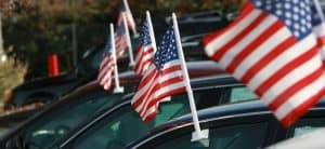 Giant Patriotic Car Bows - Shake Up Your Showroom