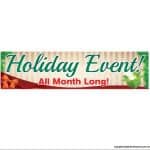 Holiday Event Vinyl Banner