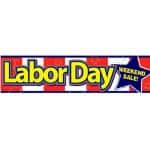 Labor Day Weekend Sale Vinyl Banner