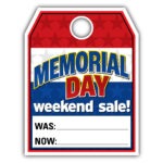 Memorial Day Weekend Sale Hang Tag