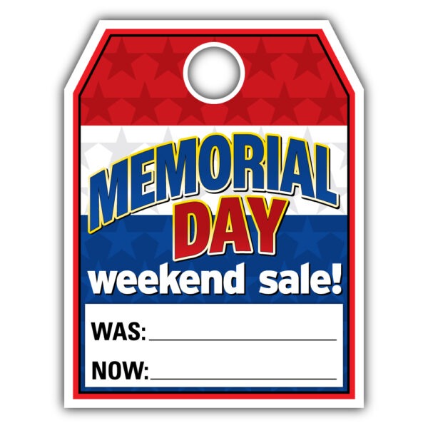Memorial Day Weekend Sale Hang Tag
