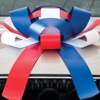 Giant Patriotic Car Bows