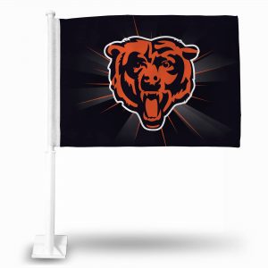 Bears Head Flag with Burst