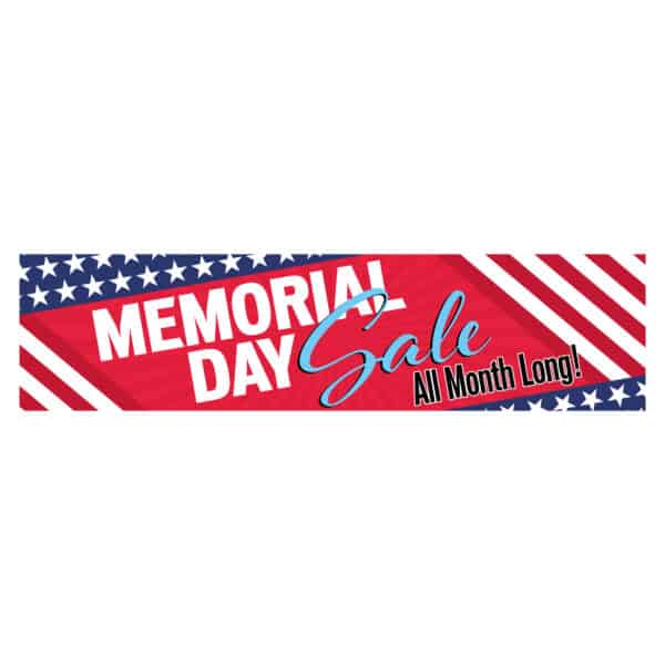 Memorial Day All Month Long Banner