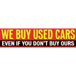 We Buy Used Cars - Banner