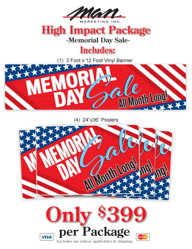 High Impact Package Memorial Day Sale All Month Long Shake Up Your